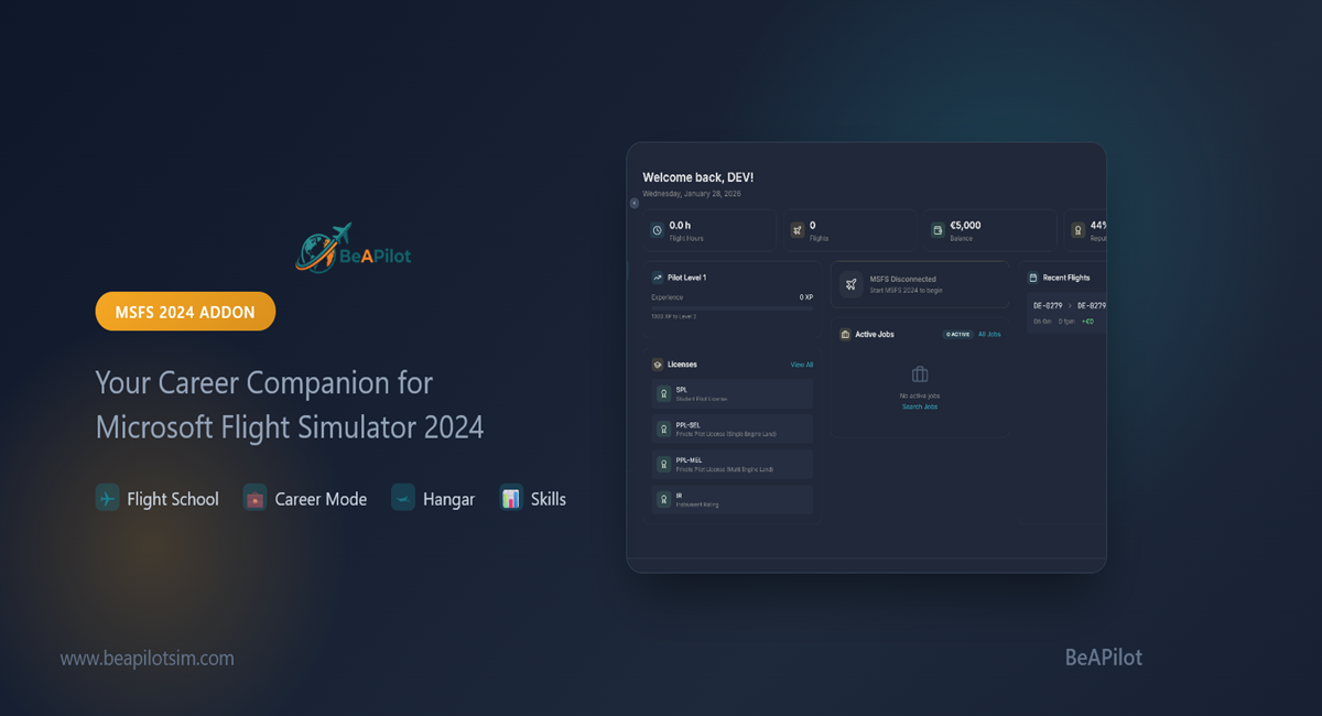 BeAPilot Sim