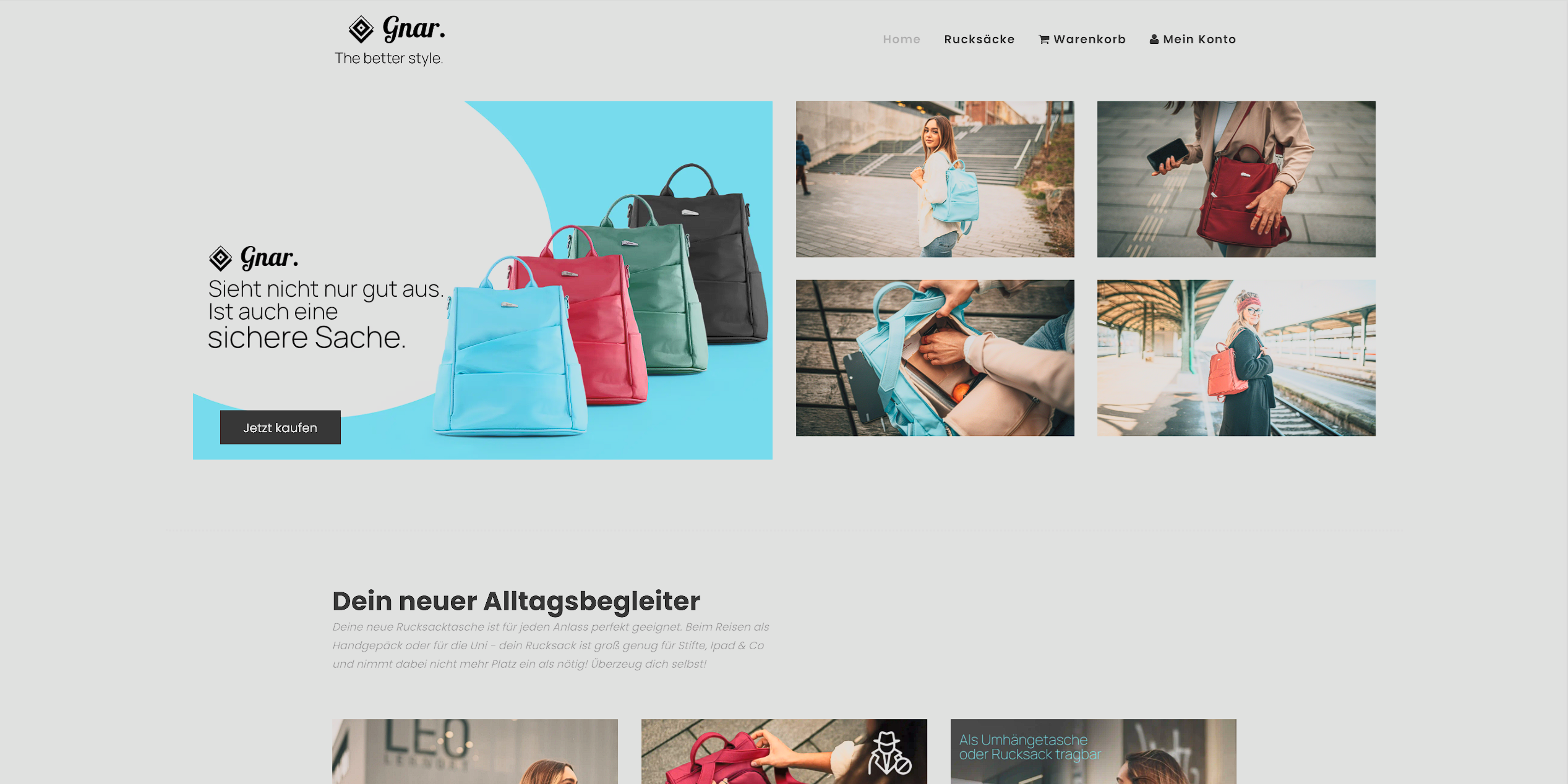 GNAR Bags Website